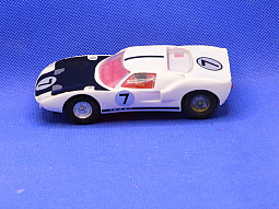 Slotcars66 Ford GT 1/32nd scale Scalextric slot car white #7   